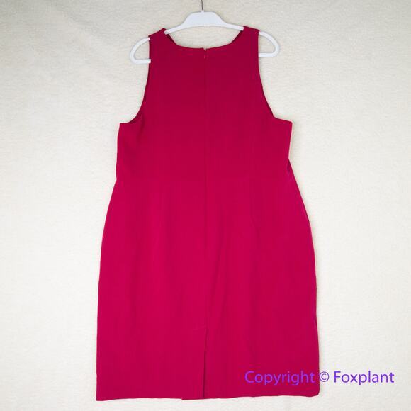New! Adrianna Papell pink Stretch Crepe V-Neck Sheath dress plus size 22W - Picture 10 of 16